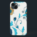 iPhone 13 Coque Fleurs Indigo dorées avec Arrière - plan blanc<br><div class="desc">Une Erica J. Vess originale,  dorée fleurs d'indigo reposent sur un arrière - plan blanc. Un tableau simple et subtil que tout le monde aimerait recevoir en cadeau!</div>