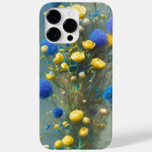 COQUE Case-Mate iPhone FLEURS JAUNES ET BLEUES EN COULEUR D'EAU