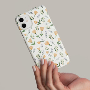 Coque iPhone 16 Pro Fleurs jaunes scandinaves