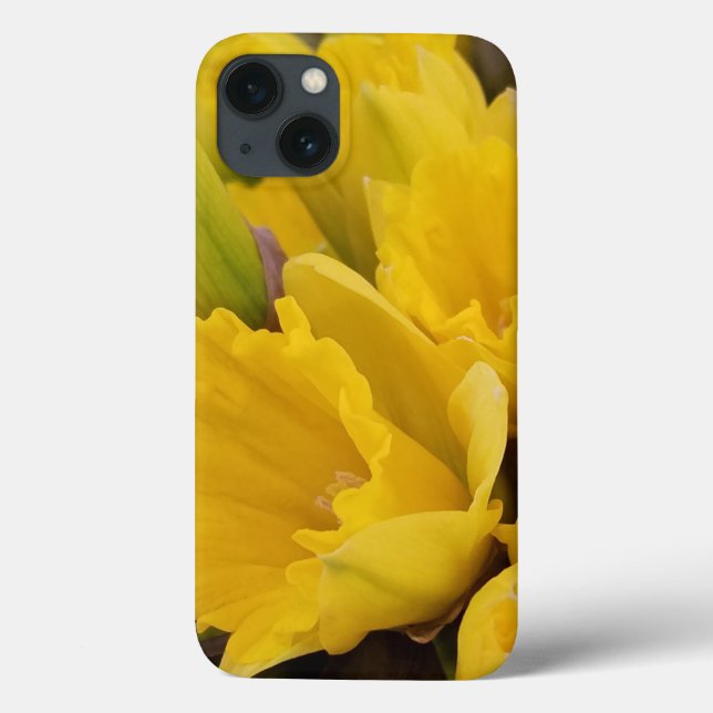 Coques Case-Mate iPhone Fleurs jonquilles florales jaunes (Verso)