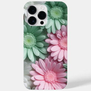 COQUE Case-Mate iPhone FLEURS JOURNÉES GERBERA ROSE BLANC PASTEL