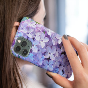 Coque Pour iPhone 16 Fleurs Lilac Violet Floral