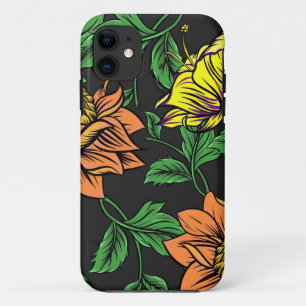 Case-Mate iPhone Case Fleurs lumineuses jaillissant d'un fond noir