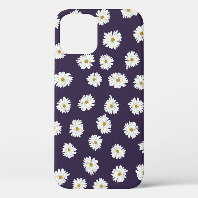 Coques Case-Mate iPhone Fleurs marguerites : petit motif sans soudure. (Verso)