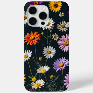 Coque Case-Mate iPhone Fleurs mignonnes dans un arrière - plan sombre
