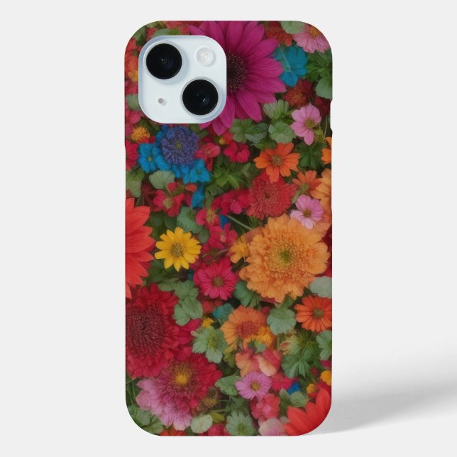 Coques Case-Mate iPhone Fleurs mixtes colorées (Verso)