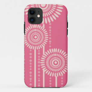 Coques Pour iPhone Fleurs modernes de points : Coque-Compagnon