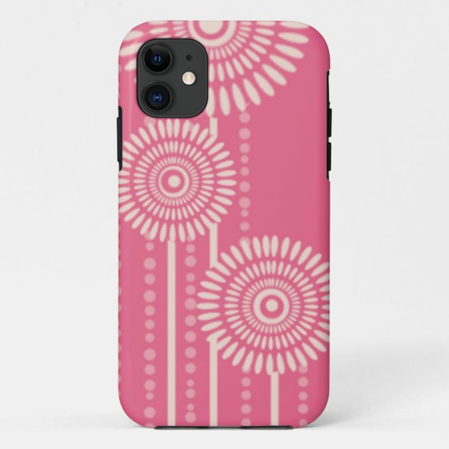Coques Case-Mate iPhone Fleurs modernes de points : Coque-Compagnon (Dos)