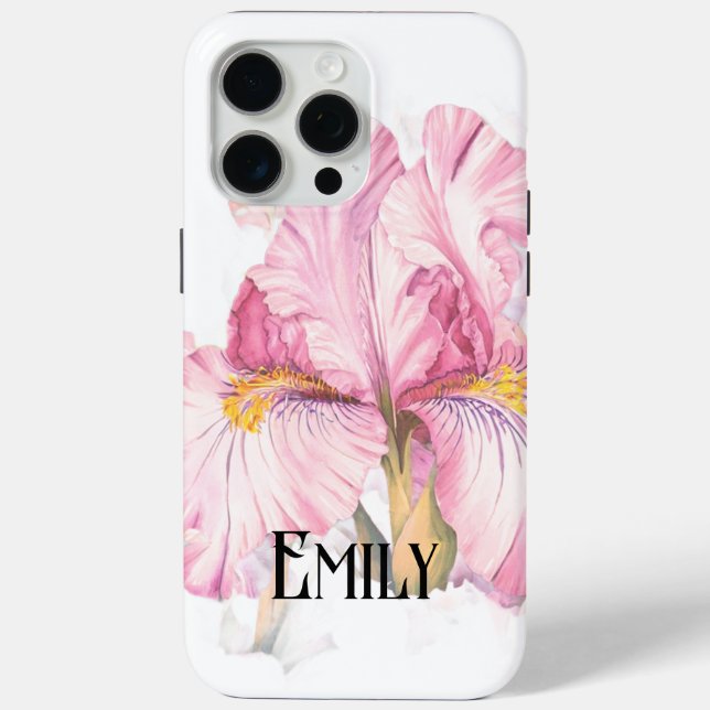 Coques Case-Mate iPhone Fleurs modernes mignonnes roses de printemps (Verso)