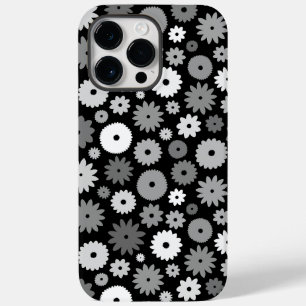 Coque Case-Mate iPhone Fleurs monochromes à motif répétitif