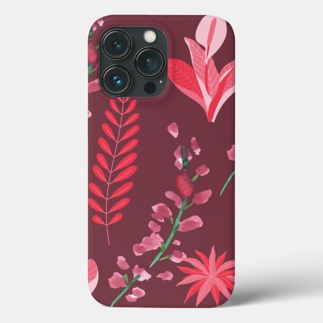 Coques Case-Mate iPhone Fleurs motif. (Verso)