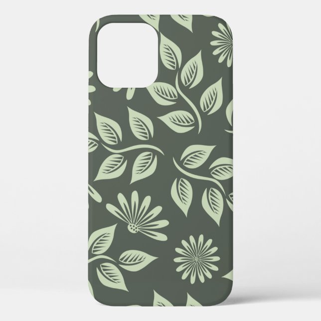 Coques Case-Mate iPhone Fleurs motif vert printemps (Verso)