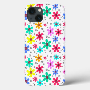 Case-Mate iPhone Case Fleurs multicolores marguerites somm arrière - pla
