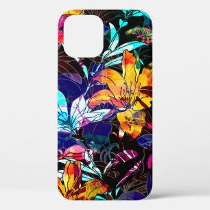 Case-Mate iPhone Case fleurs naturelles et aquarelle feuille patte trans