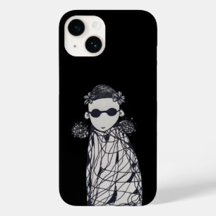 Coque Case-Mate iPhone Fleurs noires, boucles d'oreilles et lunettes de s