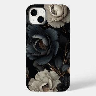 Coque Case-Mate iPhone Fleurs noires et blanches