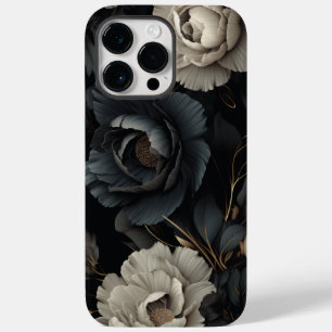 Coque Case-Mate iPhone Fleurs noires et blanches