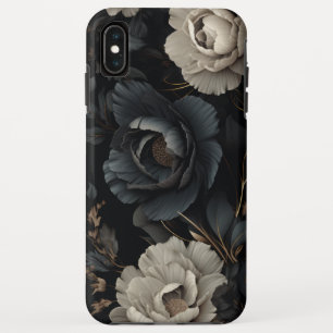 Case-Mate iPhone Case Fleurs noires et blanches