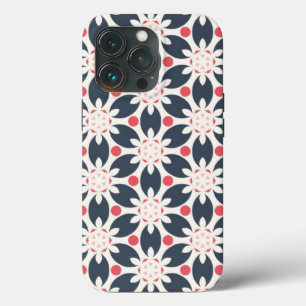 Case-Mate iPhone Case Fleurs noires et points roses Motif
