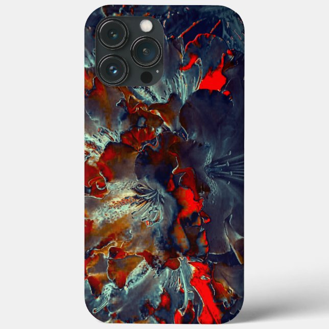 Coques Case-Mate iPhone Fleurs numériques dans la cendre et le charbon de  (Verso)