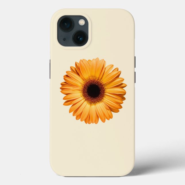 Coques Case-Mate iPhone Fleurs | Orange Gerbera (Verso)