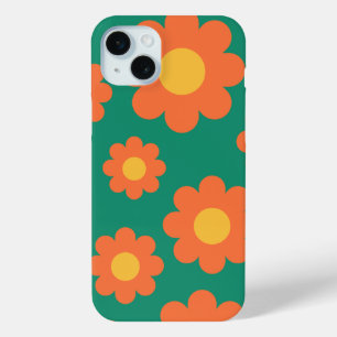 Coque Case-Mate iPhone Fleurs orange rétro