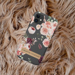 Case-Mate iPhone Case Fleurs Pastel Modernes & Cadeau Personnalisé Kraft<br><div class="desc">Fleurs Pastel Modernes & Cadeau Personnalisé Kraft</div>