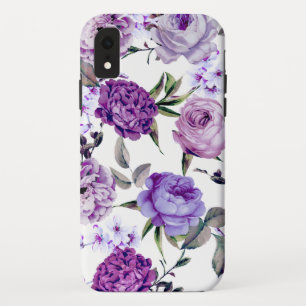Case-Mate iPhone Case Fleurs pourpres lilas violettes Girly élégantes
