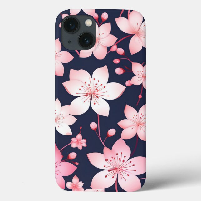 Coques Case-Mate iPhone Fleurs printanières en fleurs de cerise mignonne A (Verso)