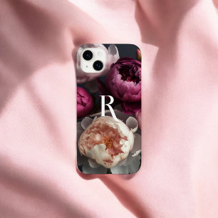 Coque Case-Mate iPhone Fleurs réalistes Monogramme décoratif