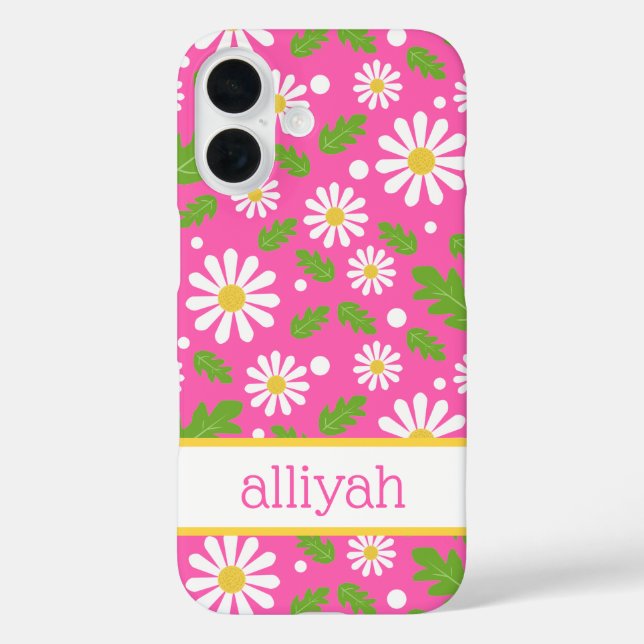 Coques Case-Mate iPhone Fleurs Rétro Hippie Motif Marguerite (Verso)