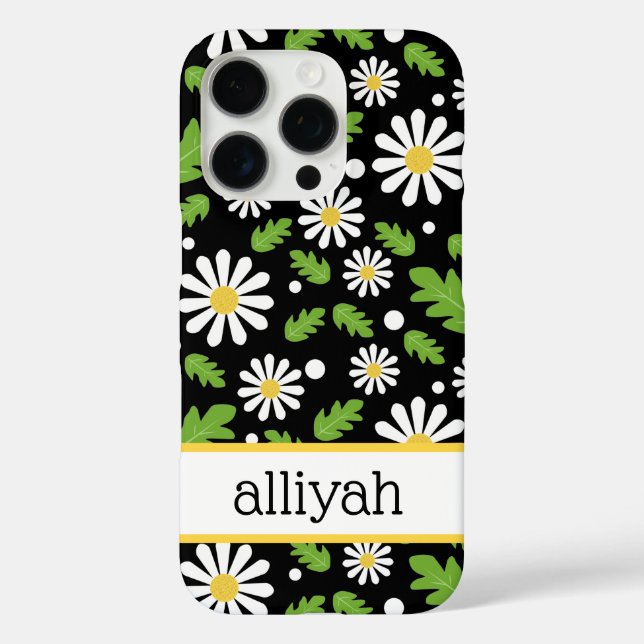Coques Case-Mate iPhone Fleurs Rétro Hippie Motif Marguerite (Verso)