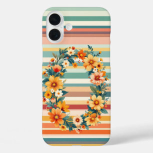 Coque Pour iPhone 16 Plus Fleurs Retro (O)