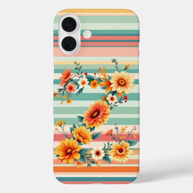 Coques Case-Mate iPhone Fleurs Retro (Z) (Verso)