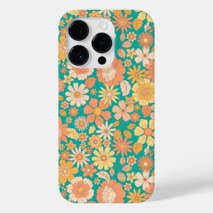 Coque Case-Mate iPhone fleurs rose et orange motif