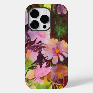 Coque Case-Mate iPhone Fleurs roses Abstraites Artistic Dark