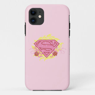 Coques Pour iPhone Fleurs roses de Supergirl