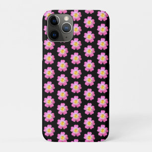 Case-Mate iPhone Case Fleurs roses élégantes sur fond noir