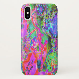 Case-Mate iPhone Case Fleurs roses et violettes psychédéliques tripantes