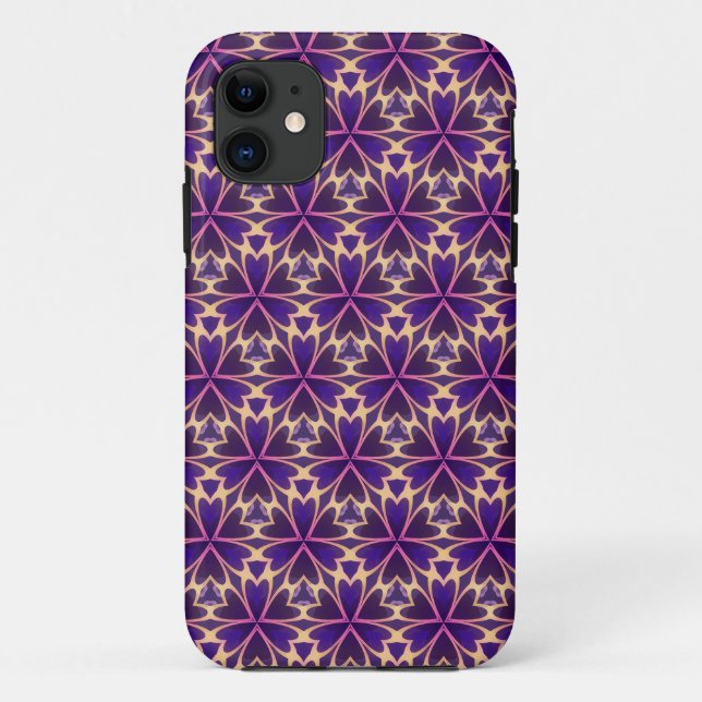 Coques Case-Mate iPhone Fleurs roses or abstraites (Dos)