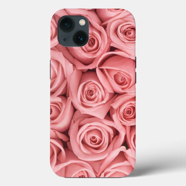 Coques Case-Mate iPhone Fleurs | Roses roses (Verso)