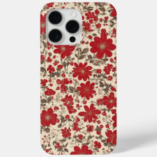 Coque Case-Mate iPhone fleurs rouges