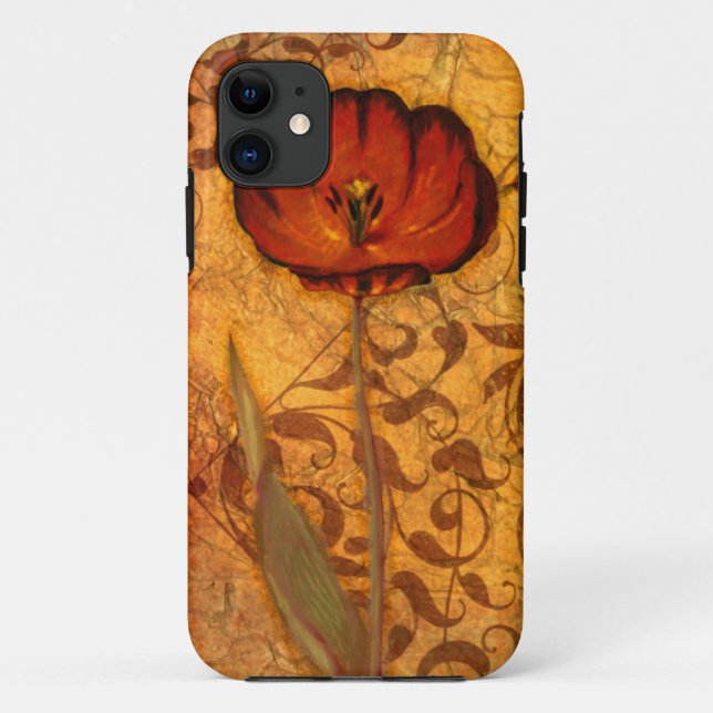 Coques Case-Mate iPhone Fleurs rouges I (Dos)