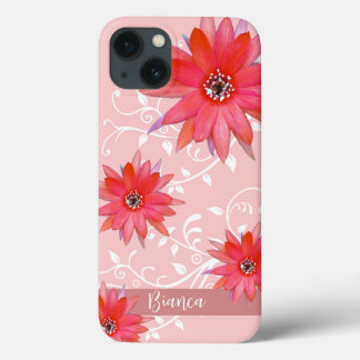 Case-Mate iPhone Case Fleurs rouges Whimsical Feuilles Tourbillonnant Aj