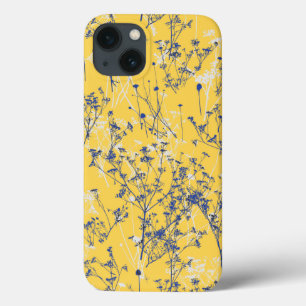 Case-Mate iPhone Case Fleurs sauvages bleus Abstraits modernes sur mouta