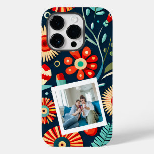 Coque Case-Mate iPhone fleurs sauvages bohèmes Vert Rouge Photo Personnal