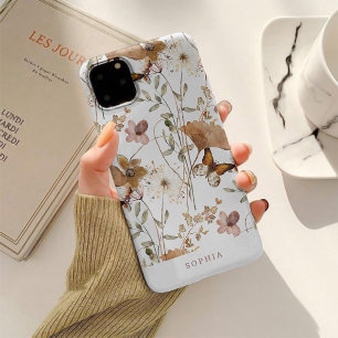 Case-Mate iPhone Case Fleurs sauvages d'automne neutres Boho tendance su