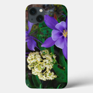 Etui iPhone 13 Fleurs sauvages de colombine mutante
