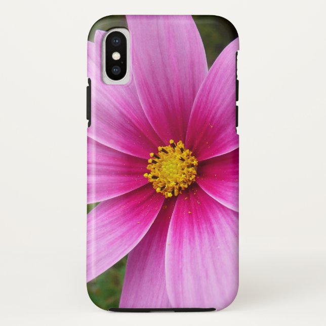 Coques Case-Mate iPhone Fleurs sauvages de cosmos rose (Dos)