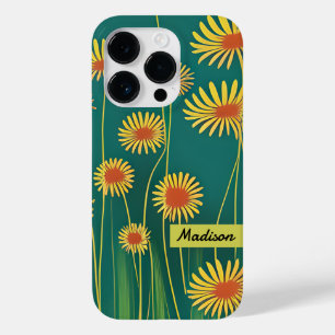 Coque Case-Mate iPhone Fleurs sauvages jaunes personnalisées